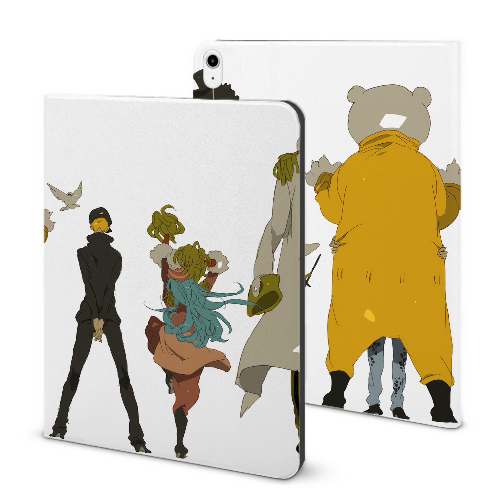 （画像用） ワンピース ONE PIECE IPadケース ペンホルダー付き ブックスタイルデザイン